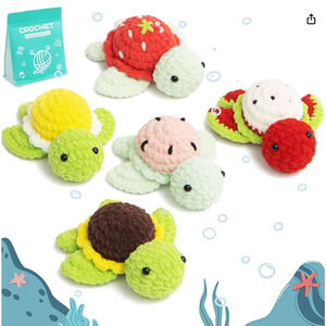 NEW - POP COCHE Crochet Kit for Beginners Starter Kits - Fruite Turtles (5)